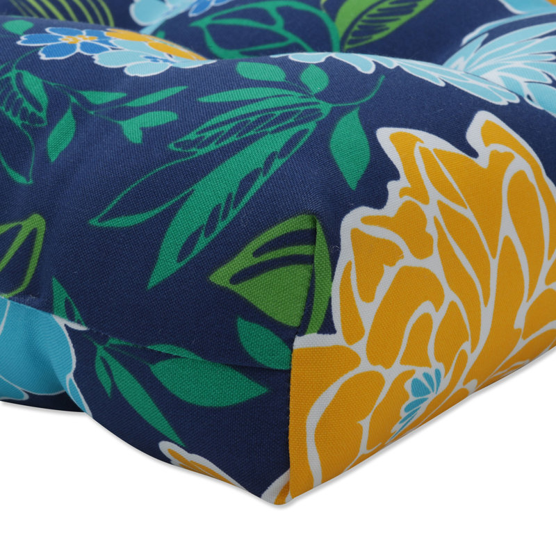 Coussin de siège intérieur / extérieur bleu Spring Spring, H 5 po x l 48 po x P 18 po