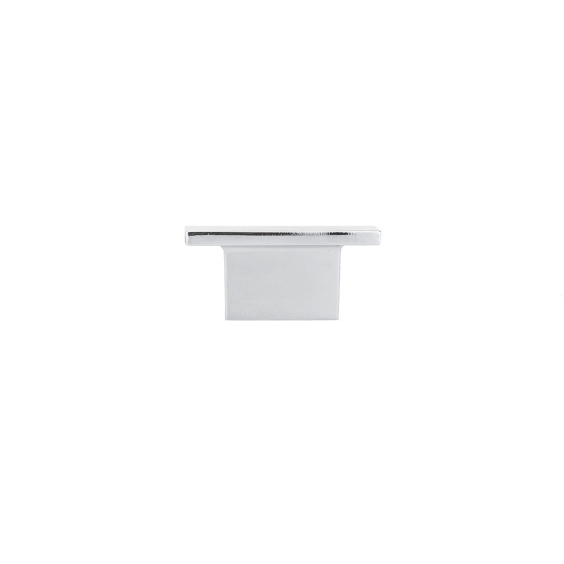 Boutons rectangulaire, Nickel poli
