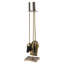 Ensemble d'outils de foyer Modern Ember Harper - comprend brosse, pelle, tisonnier et support - acier-91366831