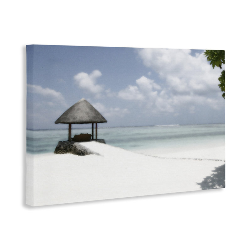 Toile «Quiet Place Beach Coast», conception par Noah Bay, H 16 po x l 24 po