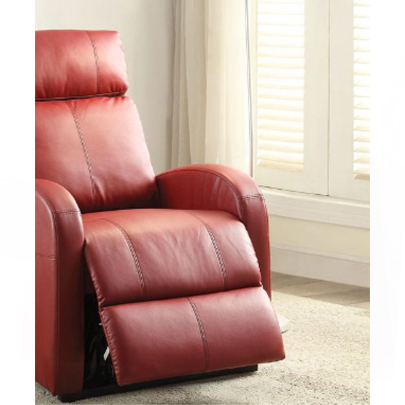 Ricardo Red PU Recliner W/ Power Lift