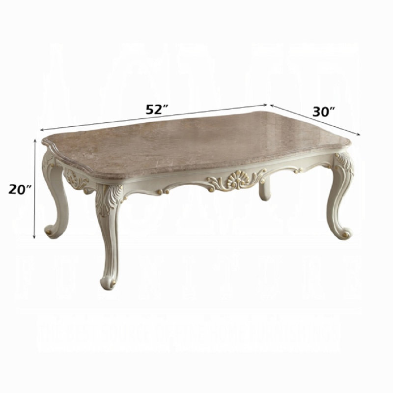 Table basse Chantelle avec plateau en marbre