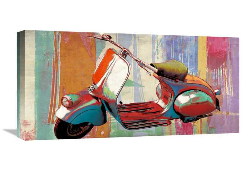 " Hommage " by Teo Rizzardi, 12" H x 24" W x 1.5" D
