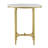 Madison Park Signature 3-Piece Oval Marble Living Room Table Set With Gold Metal Legs