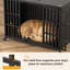 Cage de transport robuste de 122 cm (48 po) avec loquet autobloquant et conception fermée pour chiens anxieux.-122562508