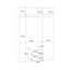 Remonia 3 Door Manufactured Wood Wardrobe