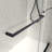Soft-closing Frameless Shower Door With Nano-coated Tempered Glass In Modern Matte Black For Luxurious Bathrooms