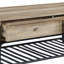 Table basse en chêne et gris sable