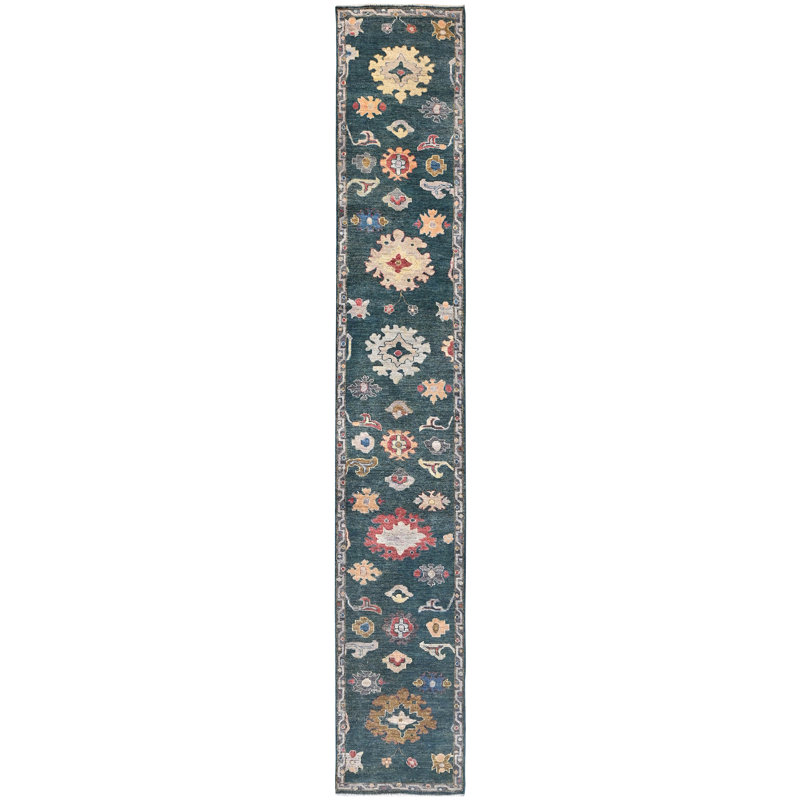 Geometric Area Rug in Blue/Beige
