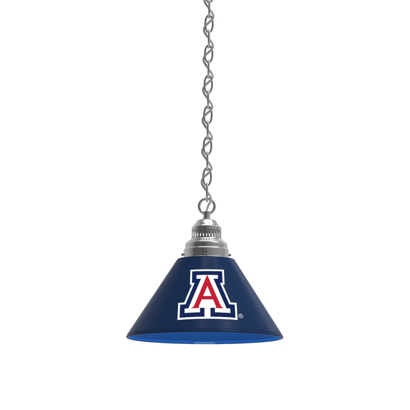 1 - Light Single Pendant, Chrome, Arizona Wildcats