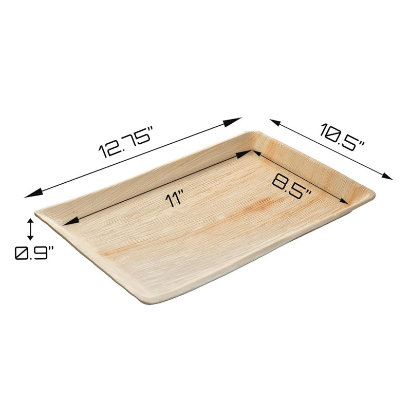 Disposable Rectangular Trays - Compostable