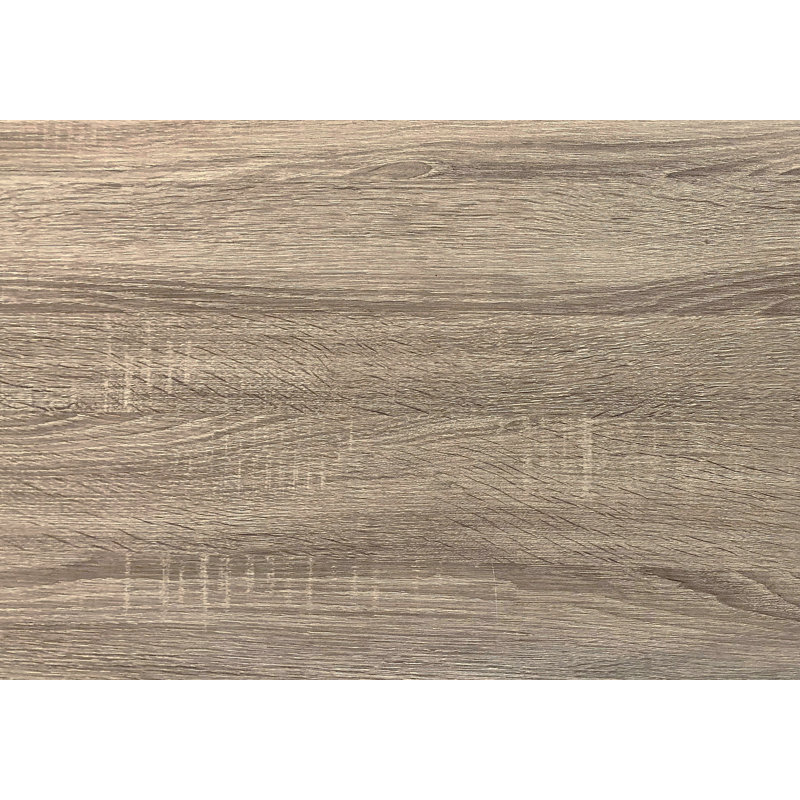 Ensemble de table, ensemble de 3 pièces, café, bout, côté, décor, salon, stratifié brun, métal noir, contemporain, moderne