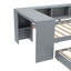 Lit de jour simple avec lit gigogne, structure de lit de jour en bois avec tiroirs de rangement et tablettes latérales-1423150705