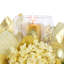 Holiday Candleholder With Hydrangeas And Magnolia Leaves