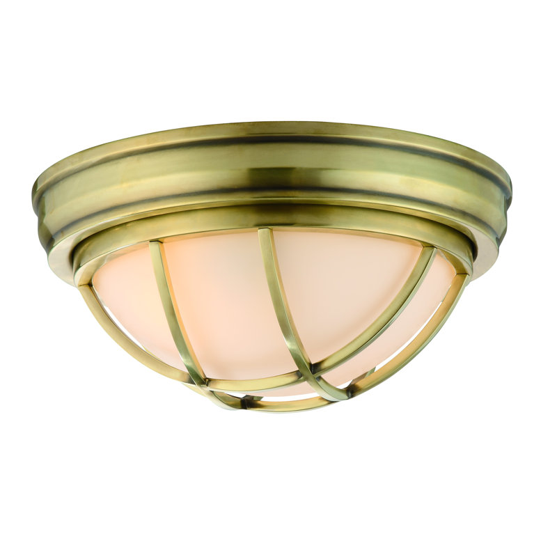 Kimball 1 - Light LED Flush Mount, 6.75" / Aged Brass