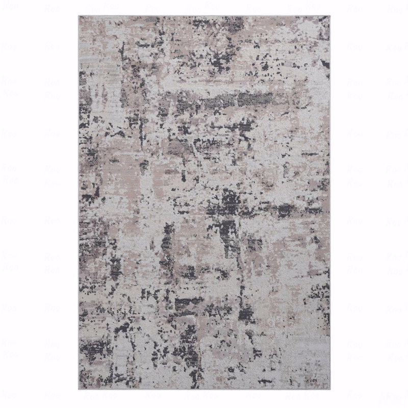 6' X 9' Abstract Area Rug, Rectangle 6'7" x 7'9"