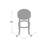 Ingra Swivel Upholstered Counter Stool with Solid Wood Frame-567782284