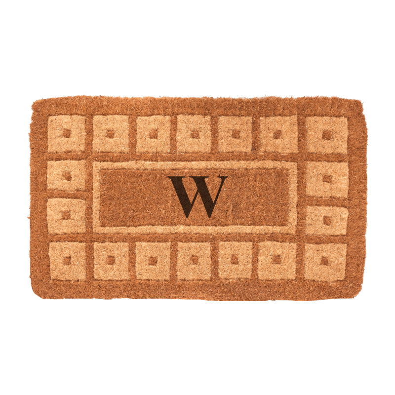 Lynette Geometric Outdoor Doormat, Rectangle 2'6" x 4', W