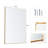 Idina Aluminum Framed Rectangle Wall Bathroom Mirror-364701113-364701093