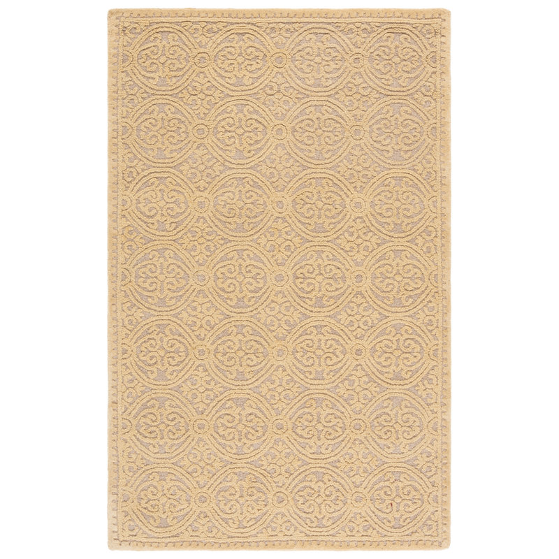 Sadik Cambridge Hand Tufted Wool Geometric Rug, Rectangle 5' x 8'