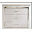 Commode 1 pièce de style contemporain avec texture crocodile, poignées en diamant et tiroirs à queue d'aronde anglaise pour les chambres à coucher modernes
