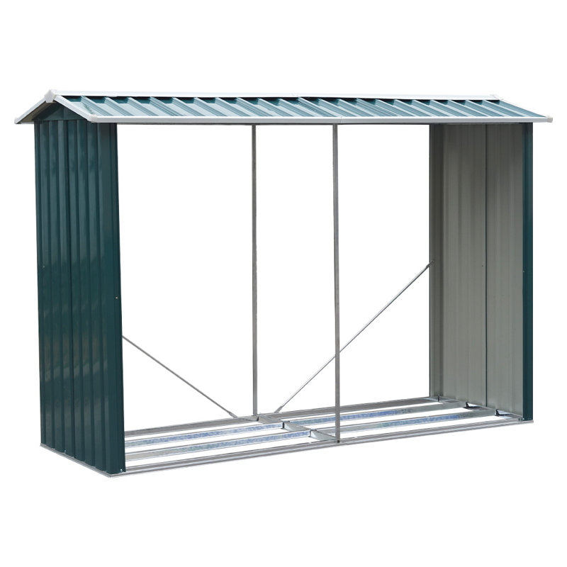 240cm W x 86cm D Metal Log Store