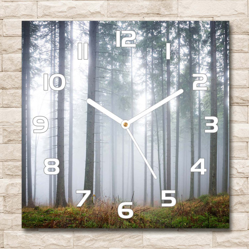 Jerrison Glass Wall Clock, White