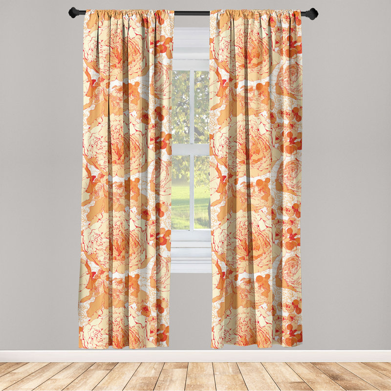 Microfiber Semi Sheer Sliding Panel Pair