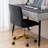 Modern Velvet Office Task Chair, Armless Swivel Computer Desk Chair for Home Office-721150932