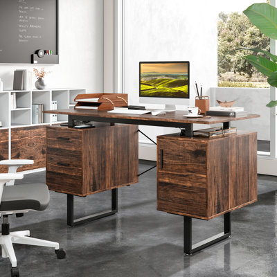 Amaleigh Metal Base Computer Desk