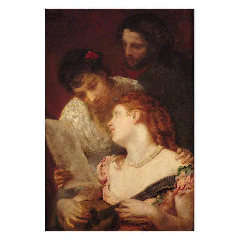 «Musical Party» par Mary Cassatt - Estampe numérique, H 28 po x l 22 po