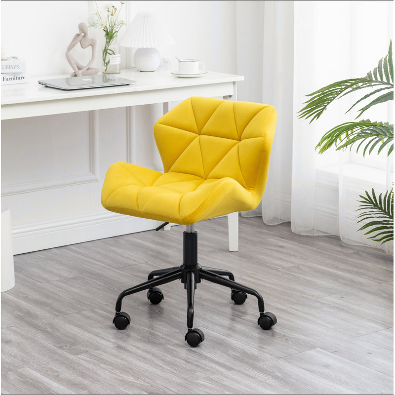 Chaise de bureau pivotante Eldon, Jaune, Noir