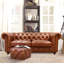 Paris Club Genuine Leather Chesterfield Sofa-121429800