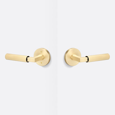 Levanto Round Passage Rosette, Straight Knurled Grip
