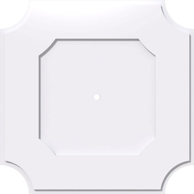 32"OD x 1"ID x 19"C x 1"P Locke Architectural Grade PVC Contemporary Ceiling Medallion