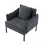 Fauteuil d'appoint avec coussin, méridienne moderne et minimaliste pour salon, chambre à coucher