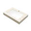 Comptoir en pierre frittée à motif beige 76 cm (30 po) avec lavabo encastré en céramique, trois trous prépercés pour robinetterie standard, profondeur 76 cm (29,96 po), largeur 47 cm (18,4 po), poids 21,8 kg (48,03 lb), hauteur 22 cm (8,69 po), couleur beige.-1982782922