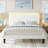 Modern Upholstered Platform Bed with Adjustable Headboard,Velvet Finish,Wide LED Lighted Headboard,No Box Spring Needed,King Size-29259295-29259265