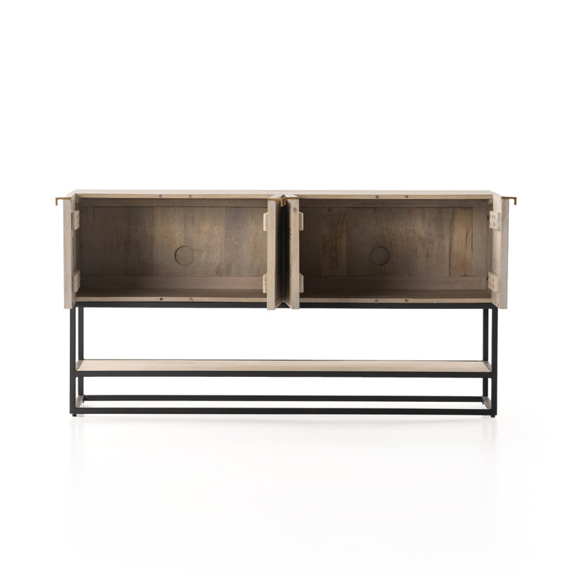 Kelby 56'' W Solid Wood Console Table, Natural