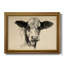 Charcoal Cow II - Peinture sur toile encadrée-529338433