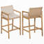 Tabourets d'extérieur, ensemble de 2