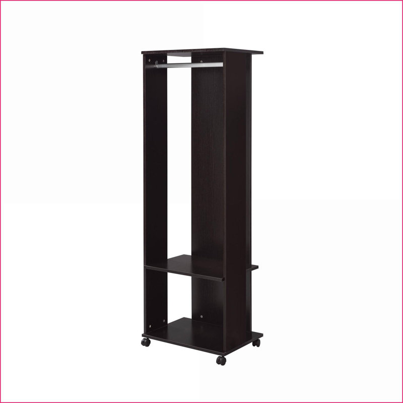 Arbre d'entrée, espresso moderne avec rangement, miroir et amp; Roulettes | Espresso | Bois synthétique