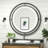 Markia Round Framed Lighted Mirror with 3-Color Adjustable Light Bathroom Vanity Mirror