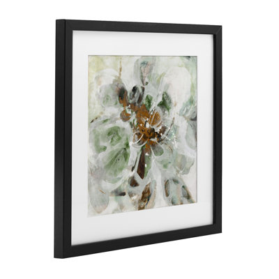 Brown & Beige Movement Framed Print Under Glass, design by Liz Jardine
