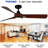 51.96'' Ceiling Fan with LED Lights