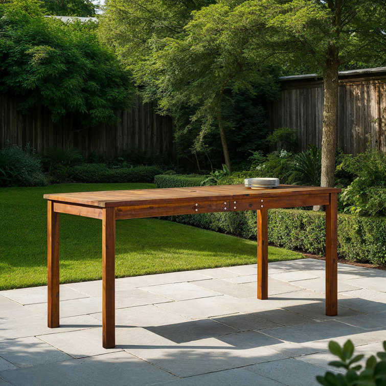 Alfonsi Rectangular Acacia Outdoor Dining Table