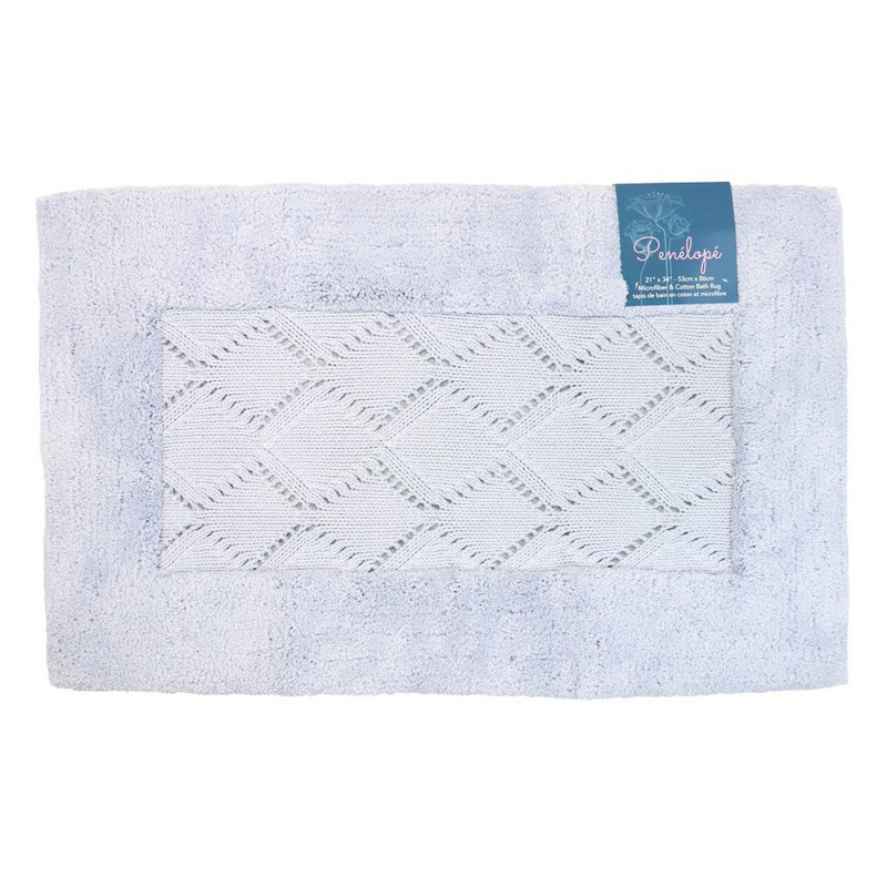 Tapis pour salle de bain Jakaiden, Mauve