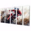 «Red Moto X Mayhem Accents With Black II», ensemble d'art mural sur toile-540471828