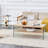 Three-tier side table and bunk coffee table set with mdf wood stickers, tempered glass, and ample storage space