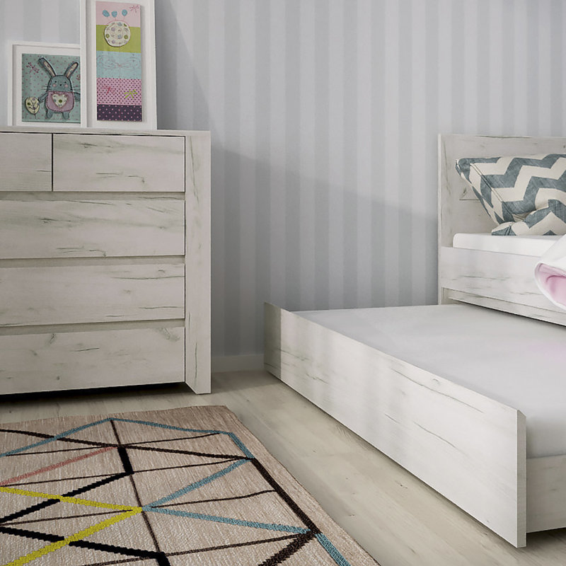 Marcel 84 cm W Chest of 5 Drawers